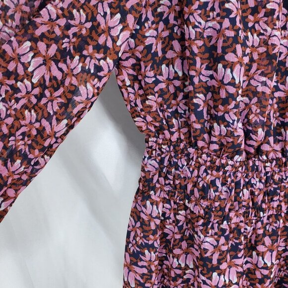 Maggy London Women's Multicolor Fit & Flare Dress Rosalina Floral Size 4 (C-8) - Picture 6 of 10